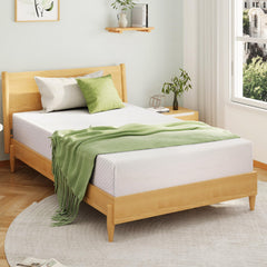 EGOHOME 5in full-size kids mattress top view, ideal for safe, space-saving children's sleep.