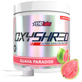 EHP Labs OxyShred Guava Paradise tub front for an energy-boosted workout