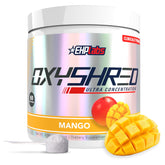 EHP Labs OxyShred mango canister ready for a powerful workout session.