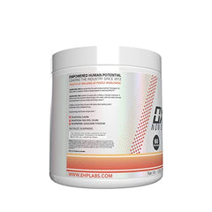 EHP Labs OxyShred Peach powder scoop ready to mix for training.