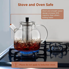 Ehugos blooming-tea teapot shown for floral or blooming teas.