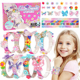 Eichhoo friendship bracelet kit with eight bracelets inspires creative play and color matching.