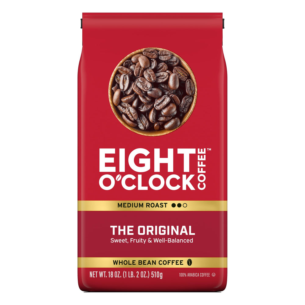 Eight O'Clock Coffee The Original medium roast whole bean for a rich aroma and smooth cup