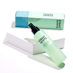 Eight Saints Coast is Clear ingredients witch hazel close-up for cleansing.