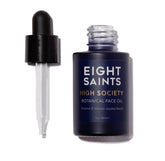 Eight Saints High Society Face Oil bottle showing luxurious hydration for all skin types.