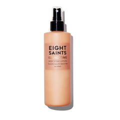 Eight Saints Island Time bottle pour showing easy application for quick hydration