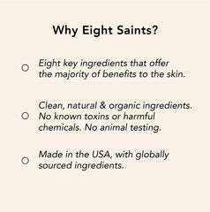 Eight Saints Island Time ingredients coconut-oil emphasizes nourishing moisture