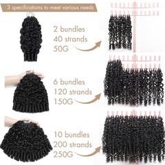 EINbeauty feather-knots detail shows seamless blend and light weight