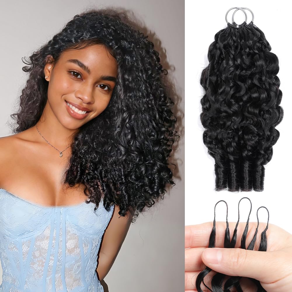EINbeauty crochet hair 16-inch Burmese curly bundle for natural look and easy styling