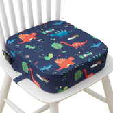 Eiury toddler booster seat blue dinosaur on chair boosts mealtime height