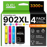 ejet 902XL black cartridge for HP printers delivers high-yield printing