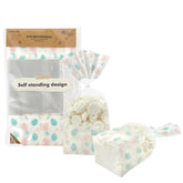 EKAPACKAGING Easter bags with flat-bottom and egg pattern for stable cookie displays