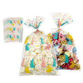 EKAPACKAGING Easter bunny clear bags showcase treats for gifts.