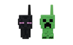 ekids minecraft walkie talkie graphic promotes cooperative play for kids.