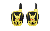 ekids pokemon walkie talkie pikachu graphic: bright Pikachu design enhances kid appeal during playtime.