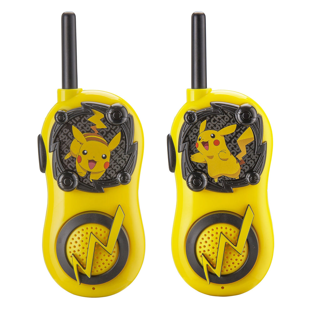 ekids Pokemon Walkie Talkies Pikachu front view for kids' play