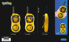 ekids Pokemon Walkie Talkies push button control close-up
