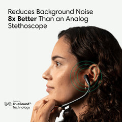 Eko CORE 500 delivers 40x amplification for subtle heart and lung sounds.