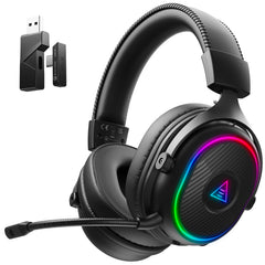 EKSA 2.4GHz wireless headset front view for versatile cross-device gaming