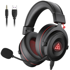 EKSA E900 Pro USB headset in close-up highlighting immersive gaming audio