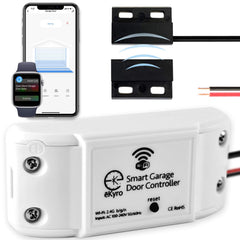 eKyro Smart Garage Door Opener front view for effortless remote access