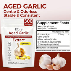 ELARE odorless garlic softgels for daily use without strong odor