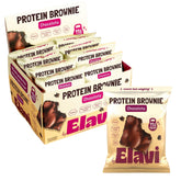 ELAVI Protein Brownie packaging highlighting vegan gluten free and non dairy claims