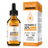 ELBBUB Premium Vitamin C Serum bottle close-up showing 20% concentration for brighter, more even skin