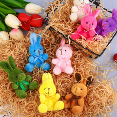 Elcoho beige bunny plush soft decoration for Easter display.