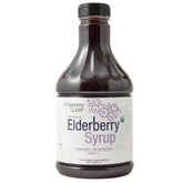 Elderberry Queen organic elderberry syrup bottle with 30 oz size and label