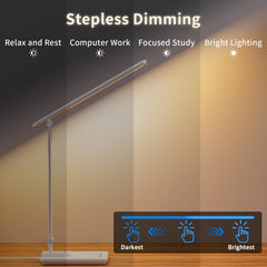 Folded Electri desk lamp showing compact storage