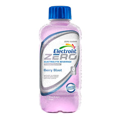 Electrolit Zero Berry Blast bottle for quick on-the-go hydration.
