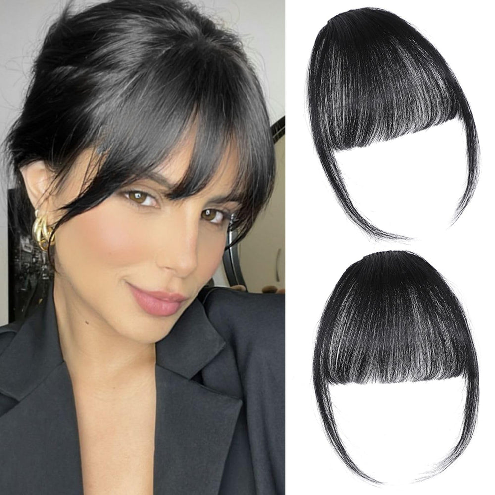 ELEFOCUS clip-in bangs blend naturally with your hair for a seamless daily look.