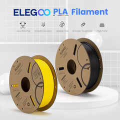 ELEGOO PLA filament 1.75mm spool side view showing neat winding reduces tangles