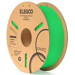 ELEGOO PLA Neon Green 1kg spool for vibrant, reliable prints.