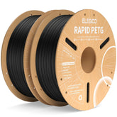 ELEGOO Rapid PETG filament on a cardboard spool for tidy storage and easy handling.