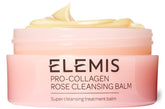 ELEMIS Pro-Collagen Rose Cleansing Balm in jar melts away makeup and sunscreen gently.