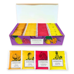 Elephant Park pomegranate green tea bags with rich flavor for a vibrant cup.