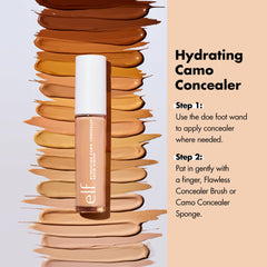 e.l.f. Hydrating Camo Concealer swatch on skin for seamless blend