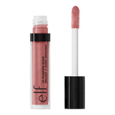 e.l.f. Lip Plumping Gloss mauve lady applied for fuller lips with sheer color and shine.
