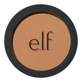 e.l.f. Primer-Infused Bronzer packaging with sleek design and vegan status.