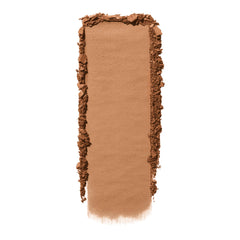 Texture swirl on e.l.f. Primer-Infused Bronzer showing buildable pigment.