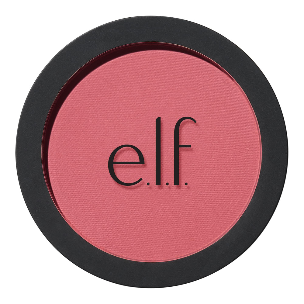 e.l.f. Primer-Infused Matte Blush compact close-up with long-lasting color