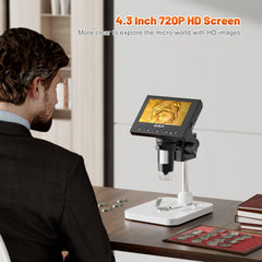 Elikliv microscope 720P live image for crisp real-time viewing.