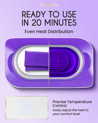 ELLA BELLA paraffin wax mitts included for comfortable, spa-like treatments at home