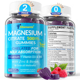 ELLAMENTZ Magnesium Citrate Gummies bottle for daily mood and digestion support