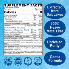 ELLAMENTZ Magnesium Citrate Gummies closeup showing soft, chewable texture for easy daily calm