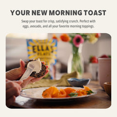 Ella’s Flats crisps on a cheese board illustrate versatile pairing options.