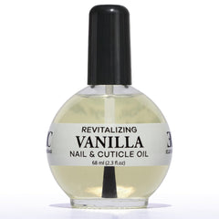 Ellie Chase cuticle oil bottle with vanilla scent for hydrated nails.