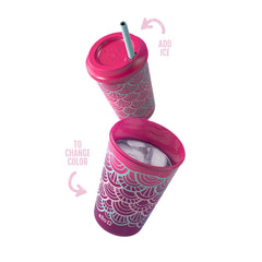 Ello 12oz tumbler in Fruit Pop color with sturdy base